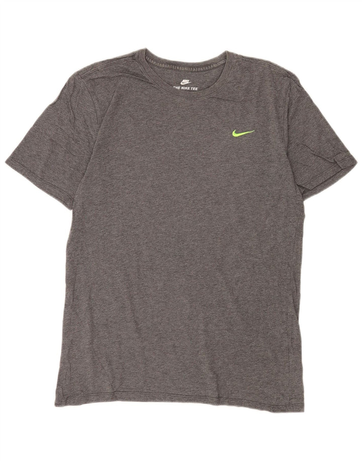 Ανδρικό μπλουζάκι Nike, μεσαίο βαμβακερό γκρι