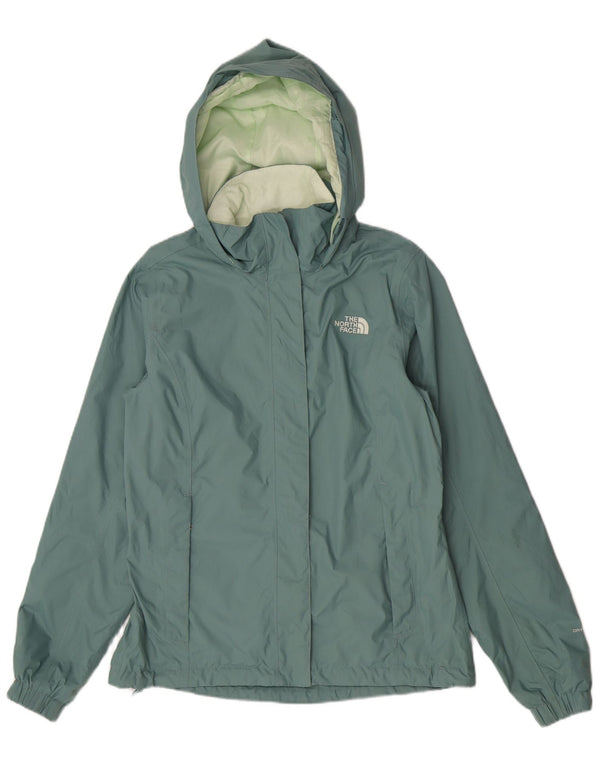 The North Face Womens Dryvent Hooded Rain Jacket UK 10 Small Green Nylon
