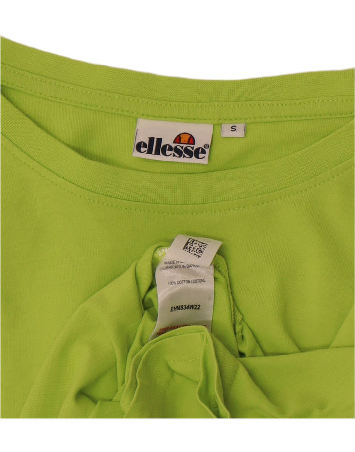 Ellesse Ανδρικό T-Shirt Top Μικρό πράσινο βαμβακερό