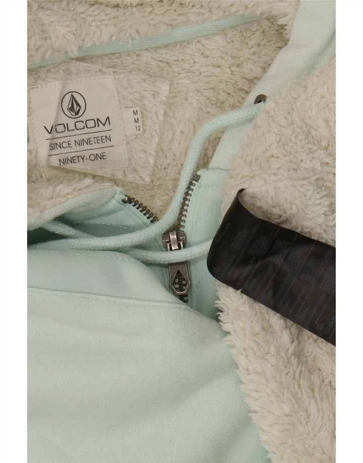 Γυναικείο φούτερ με φερμουάρ VOLCOM UK 12 Βαμβακερό μεσαίο πράσινο