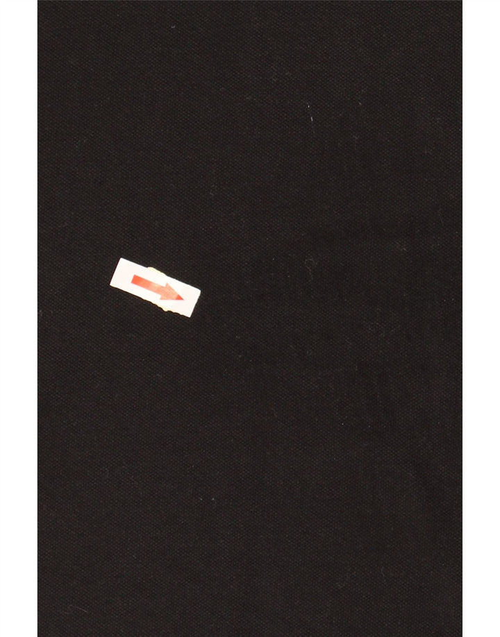 Ανδρικό μπλουζάκι πόλο KAPPA μεγάλο μαύρο βαμβακερό