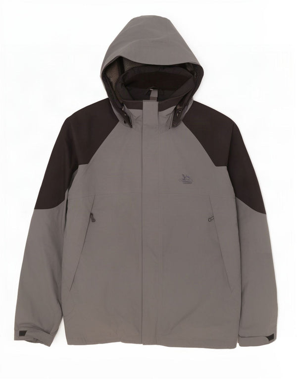 SALEWA Ανδρικό μπουφάν βροχής με κουκούλα UK 44 XL Γκρι Colourblock