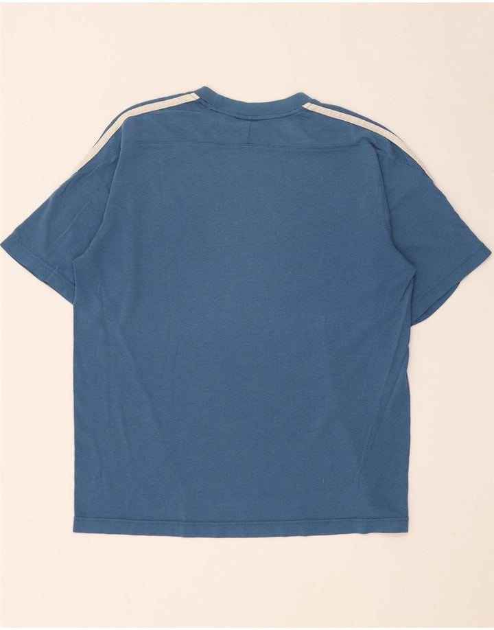 Ανδρικό T-Shirt Adidas Top Μικρό Μπλε Βαμβακερό