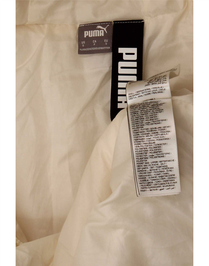 Puma Γυναικείο μπουφάν με κουκούλα UK 10 Small White Polyester