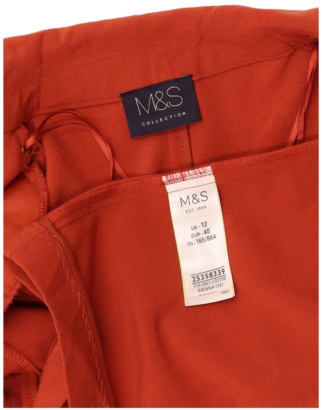 Marks & Spencer Γυναικείο Μπουφάν Blazer 3/4 μανίκι UK 12 Medium Orange