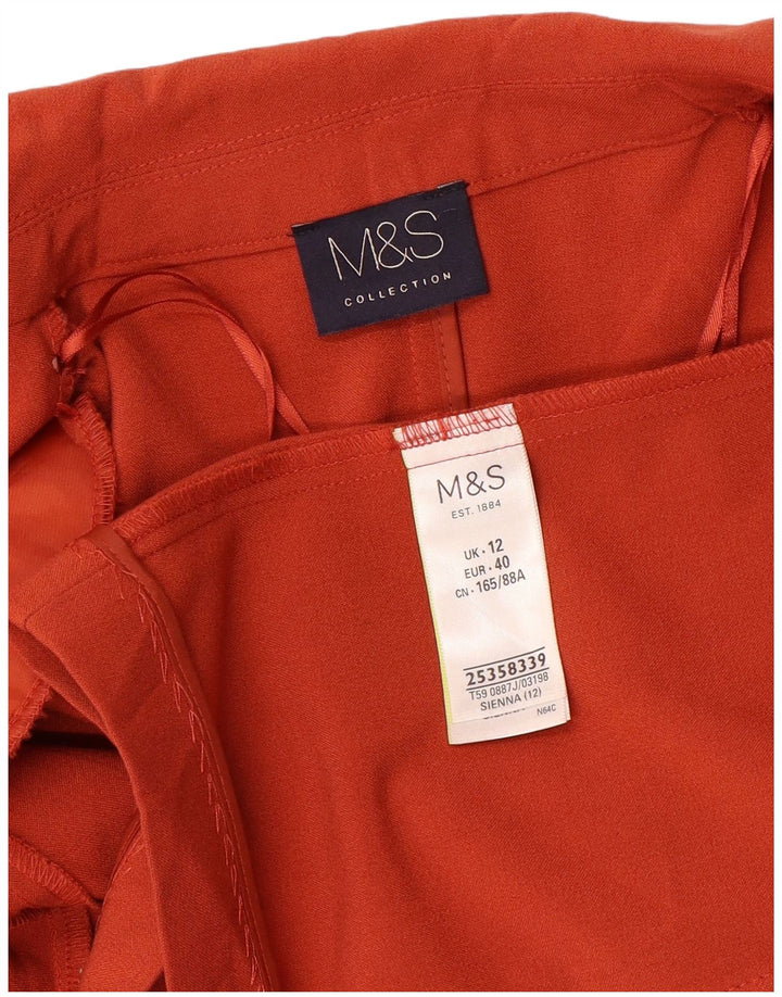 Marks & Spencer Γυναικείο Μπουφάν Blazer 3/4 μανίκι UK 12 Medium Orange