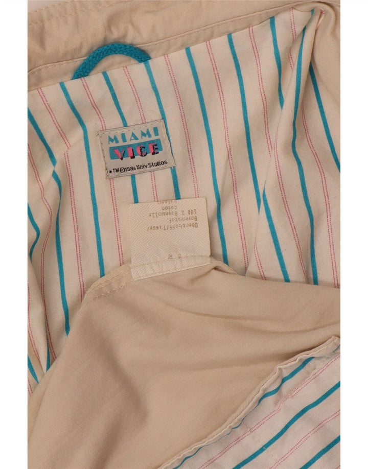 Vintage Ανδρικό σακάκι 1 κουμπιού μπλέιζερ EU 52 XL Μπεζ βαμβακερό