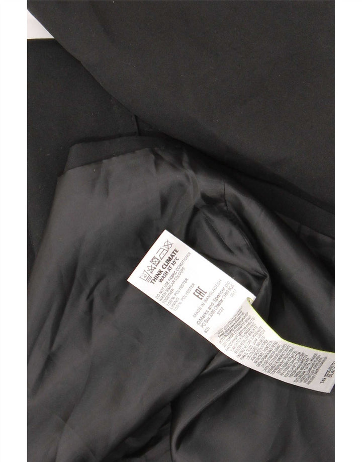 Marks & Spencer Γυναικεία καμπαρντίνα UK 16 Large Black Polyester