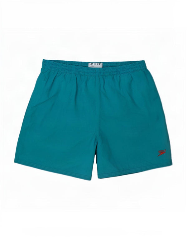 Speedo Mens Swimming Shorts Medium Blue Nylon