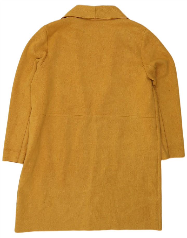 Zara Γυναικείο Oversized Ανοιχτό Πανωφόρι UK 14 Medium Yellow Polyester