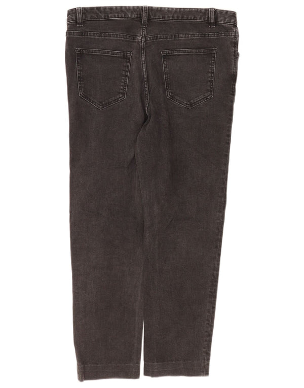 Marks & Spencer Womens Relaxed Fit Slim Jeans UK 12 Medium W34 L25 Black