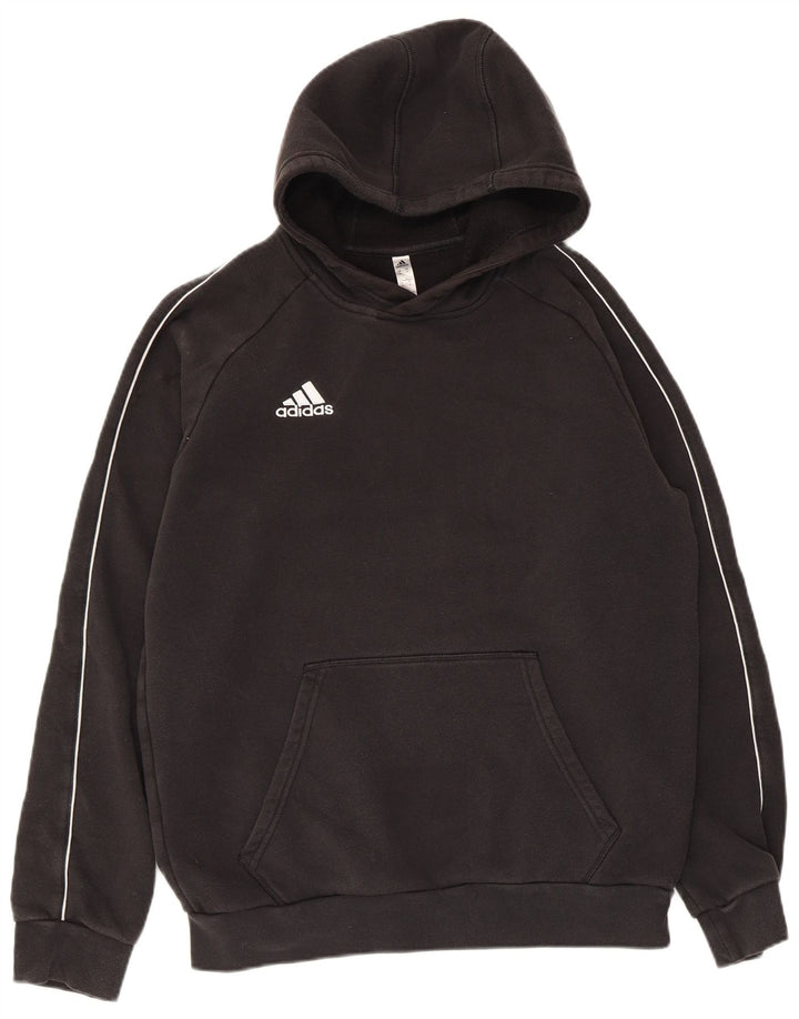Ανδρικό φούτερ Adidas, μεσαίο μαύρο βαμβακερό