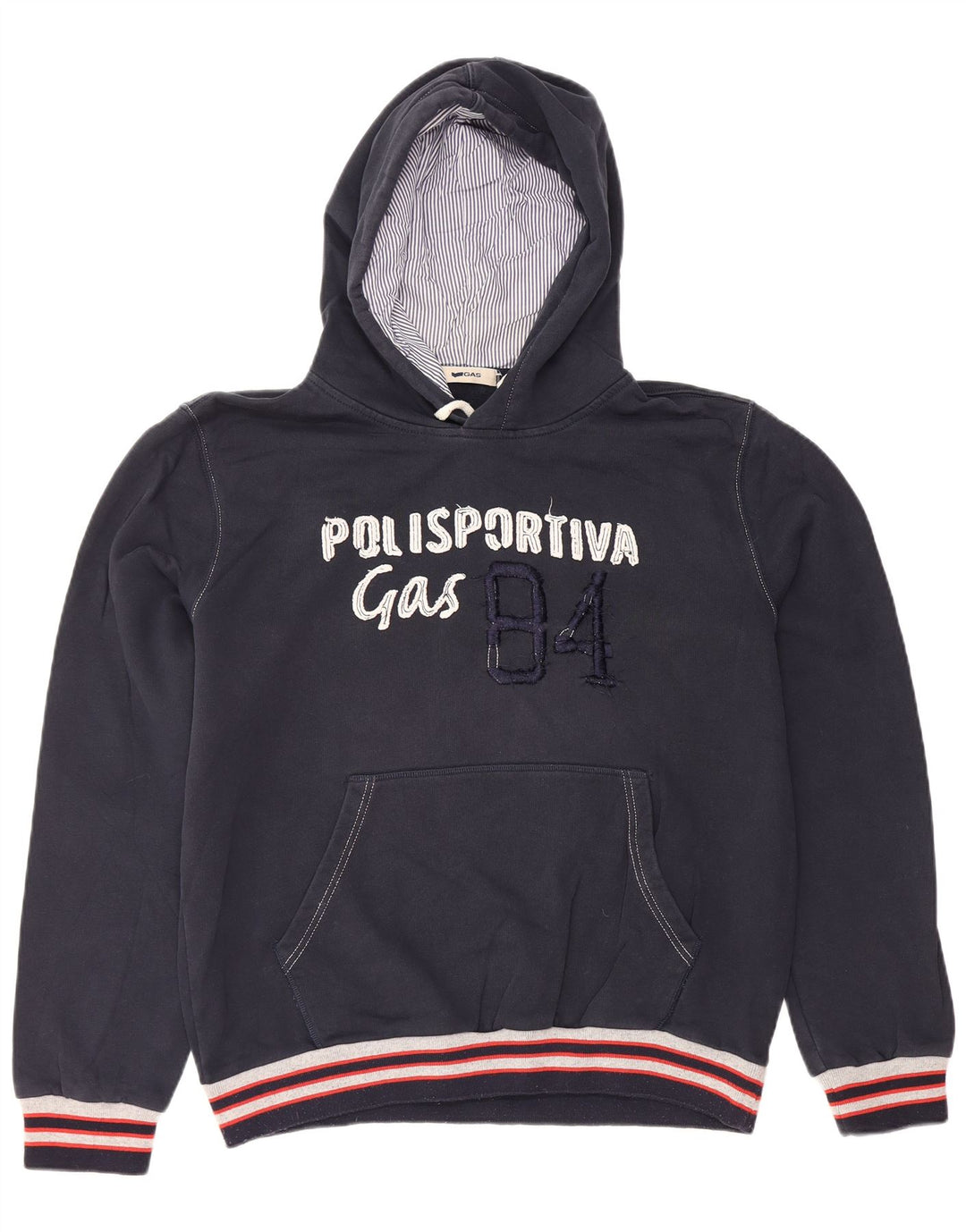 Ανδρικό GAS Graphic Hoodie Jumper Μεγάλο Ναυτικό Βαμβακερό