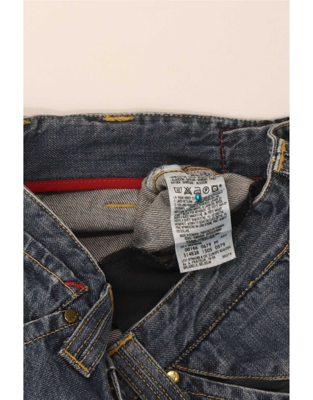 Ανδρικό γραφικό τζιν βερμούδα Levi's Medium W32 Μπλε βαμβακερό
