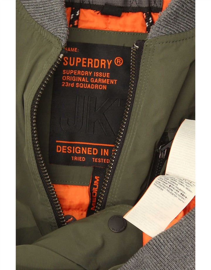 Ανδρικό μπουφάν Superdry UK 38 Medium Green Colourblock Polyester