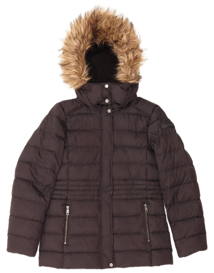 Γυναικείο μπουφάν με κουκούλα ESPRIT UK 10 Small Black