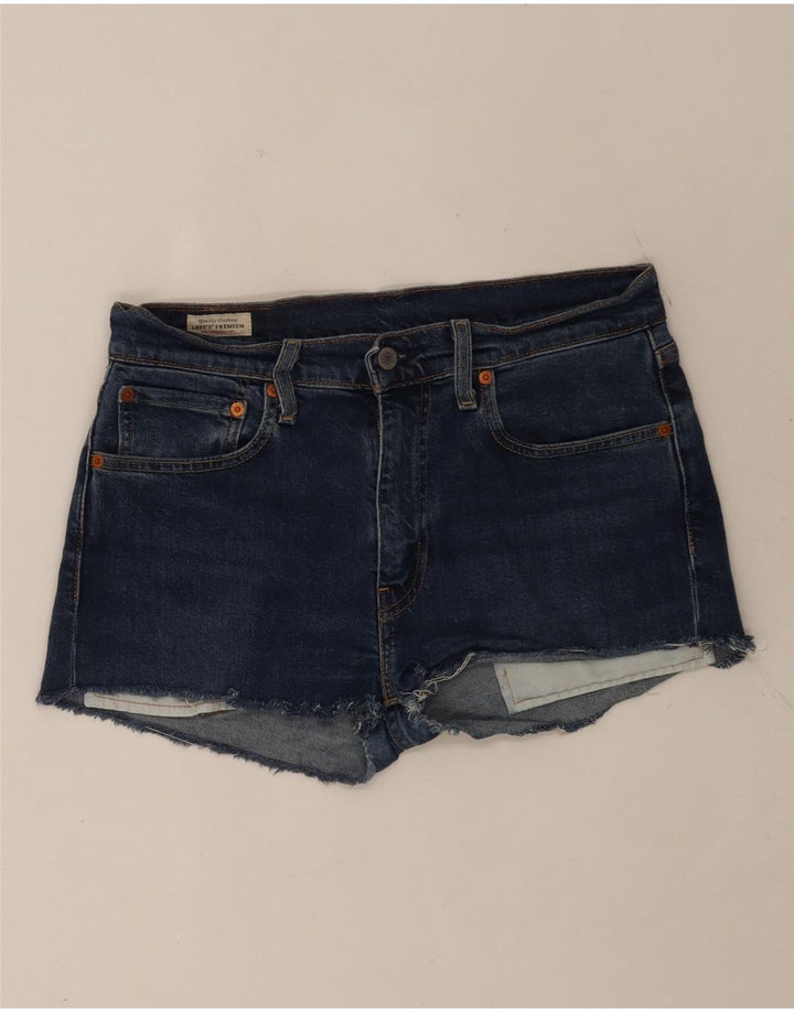 Γυναικείο σορτς Levi's 512 τζιν W32 μεσαίο μπλε βαμβακερό