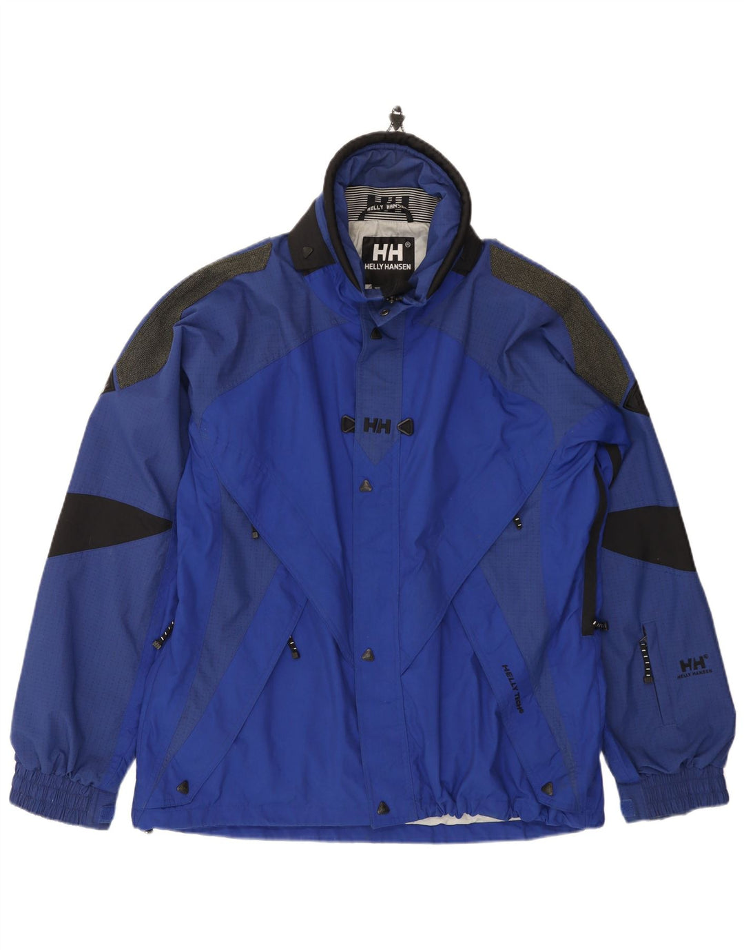 Helly Hansen Ανδρικό γραφικό μπουφάν βροχής UK 40 Large Blue Colorblock Nylon