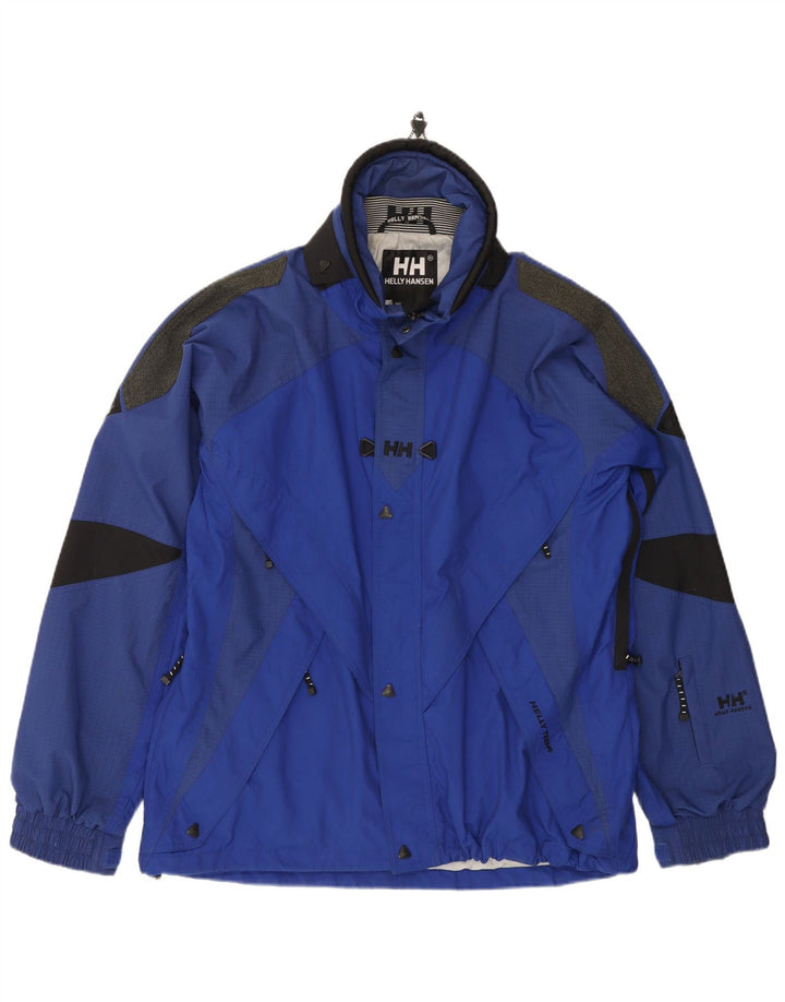Helly Hansen Ανδρικό γραφικό μπουφάν βροχής UK 40 Large Blue Colorblock Nylon
