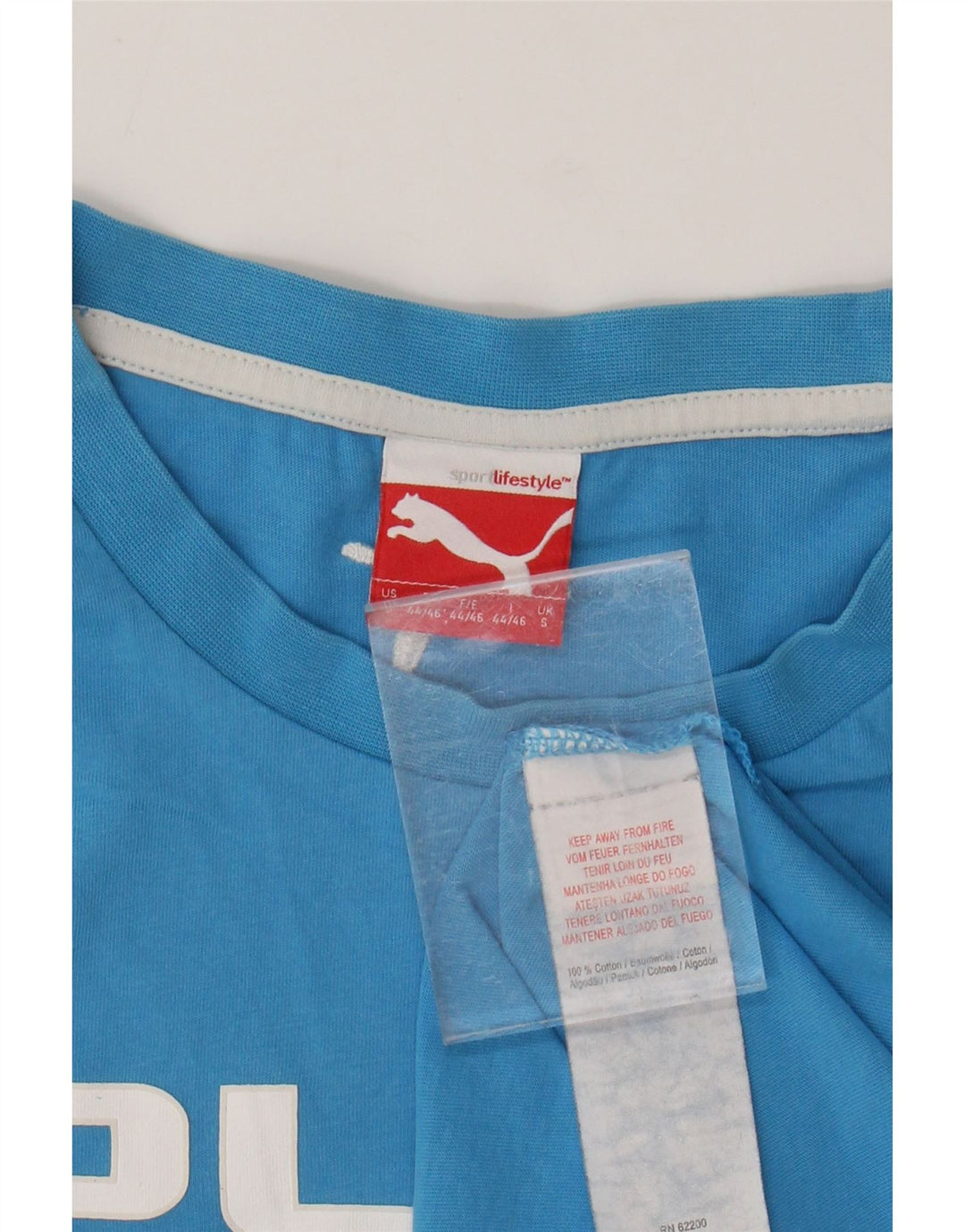 Ανδρικό γραφικό T-Shirt PUMA Μπλουζάκι από μικρό μπλε βαμβακερό