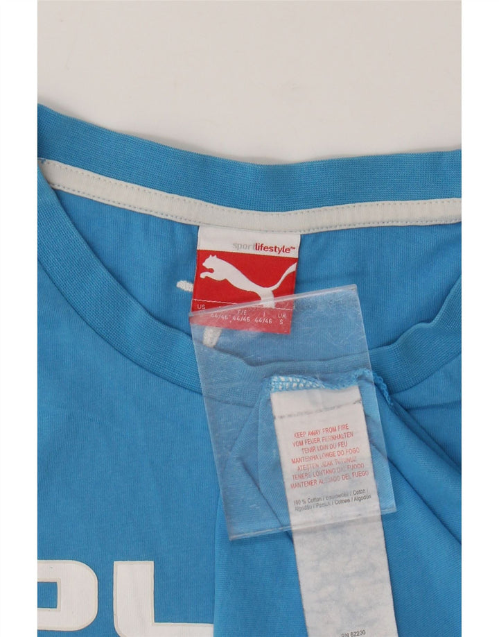 Ανδρικό γραφικό T-Shirt PUMA Μπλουζάκι από μικρό μπλε βαμβακερό