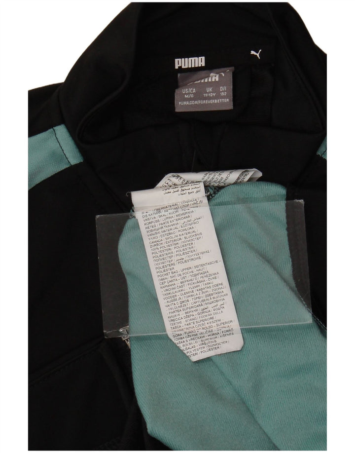 Μπουφάν Puma Boys αθλητική φόρμα 11-12 ετών Medium Black Colourblock