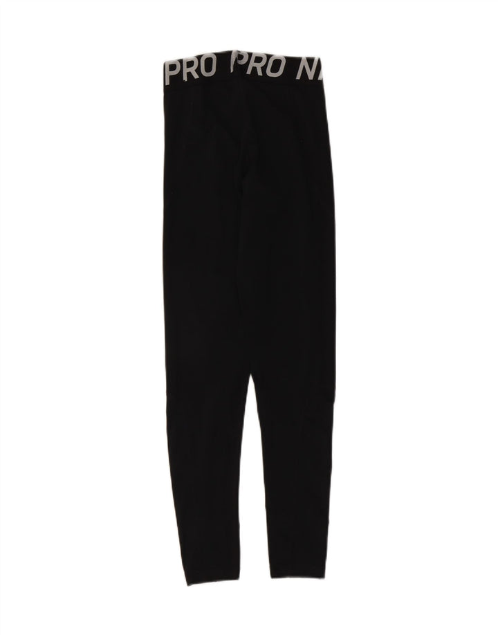 Γυναικεία γραφικά κολάν Nike UK 8 Small Black Polyester Sports