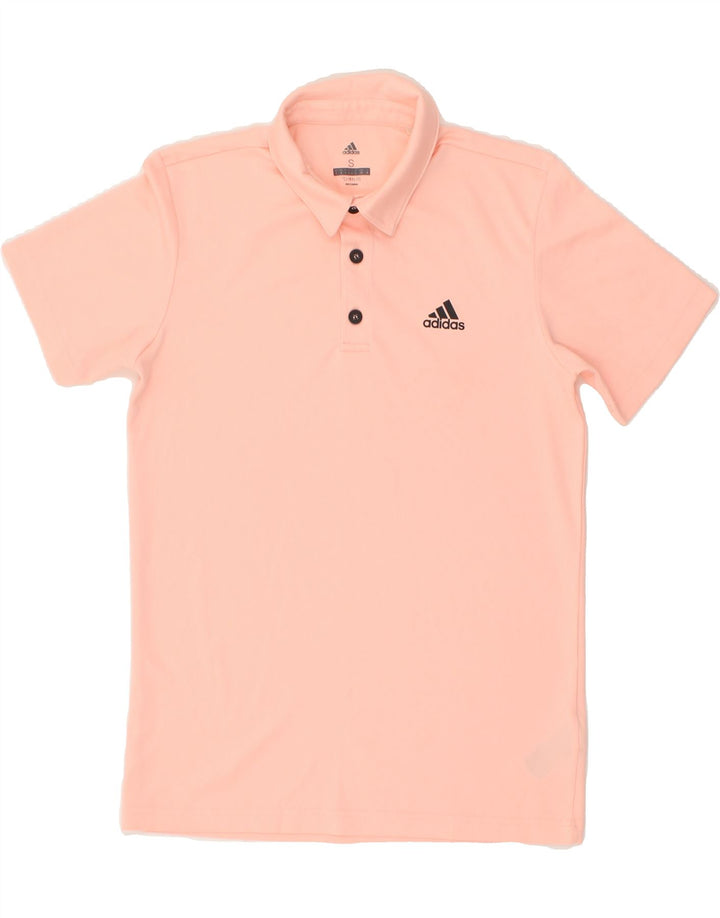 ADIDAS Mens Climalite Polo Shirt Small Pink Polyester Vintage Adidas and Second-Hand Adidas from Messina Hembry 