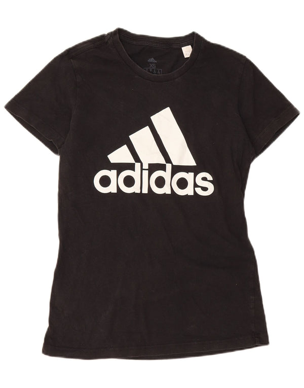 Γυναικείο γραφικό μπλουζάκι ADIDAS Top UK 4/6 XS Μαύρο