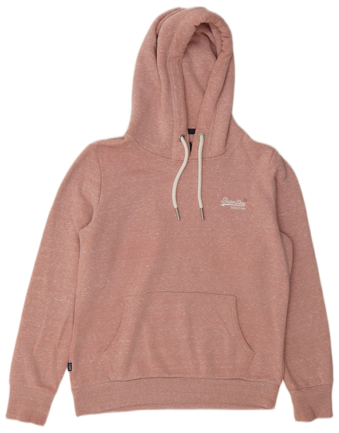Superdry γυναικείο φούτερ με κουκούλα UK 12 Medium Pink Flecked Polyester