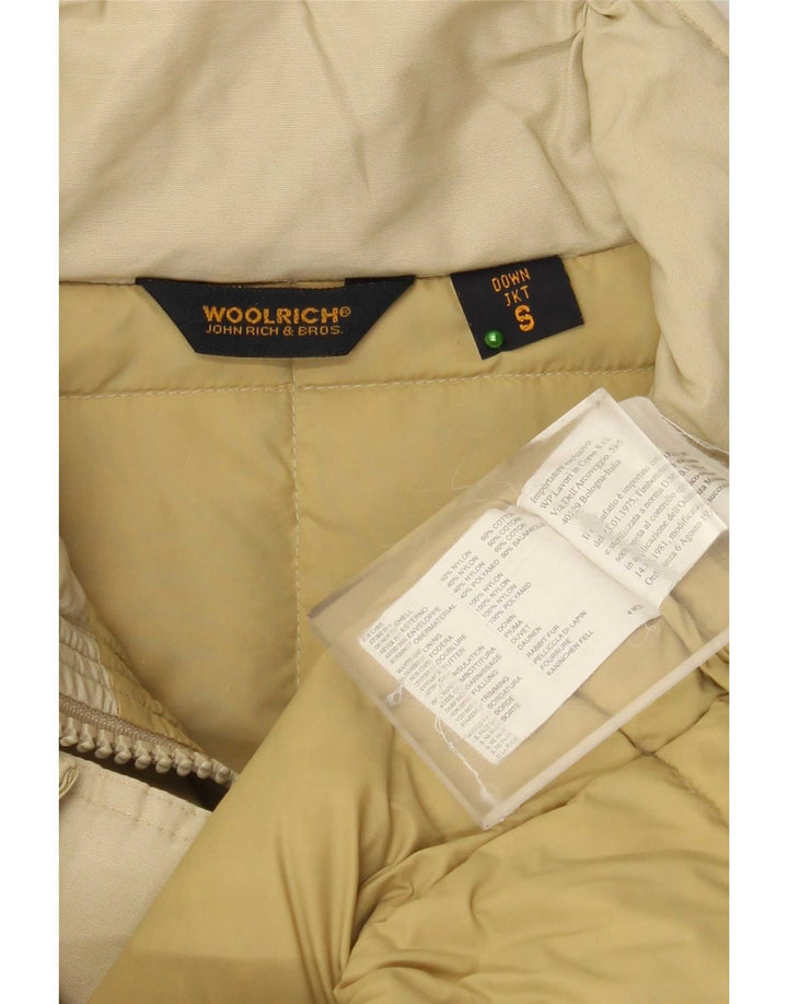 Woolrich γυναικείο υπερμεγέθη παλτό UK 10 Small Beige Nylon