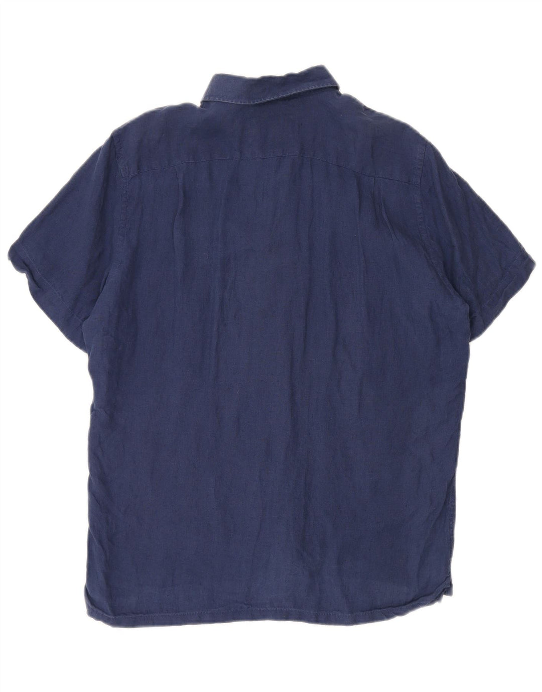 Ανδρικό πουκάμισο Lacoste με κοντό μανίκι κανονικό νούμερο 40 Medium Navy Blue