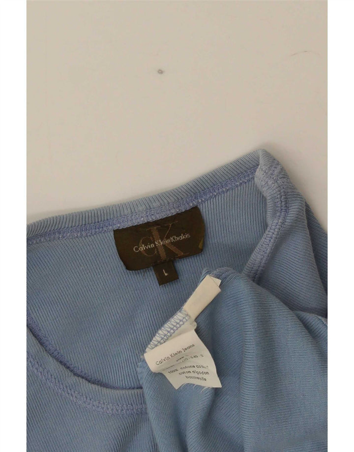 Calvin Klein Ανδρικό T-Shirt Top μεγάλο μπλε βαμβακερό
