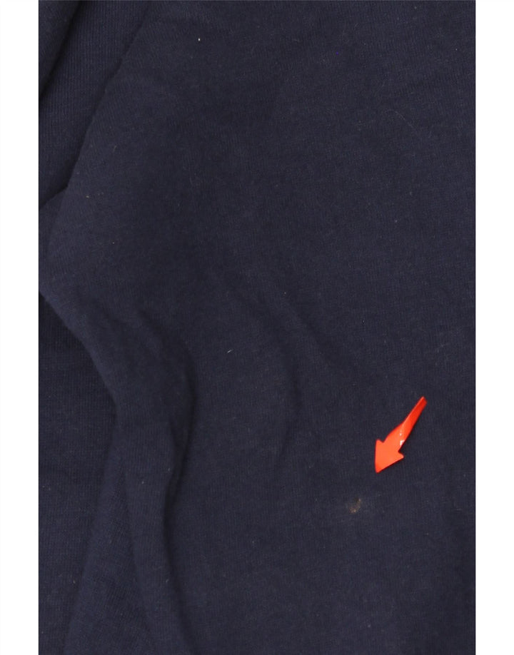 RUSSELL ATHLETIC Ανδρικό πουλόβερ με κουκούλα με φερμουάρ Dri-Power Μεγάλο μπλε ναυτικό βαμβακερό