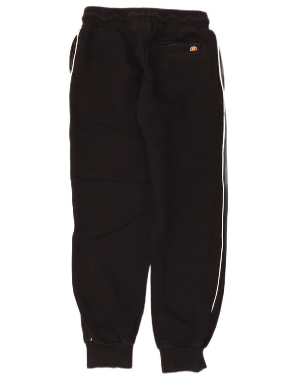 Ellesse Boys Tracksuit Trousers Joggers 10-11 Years Black Cotton