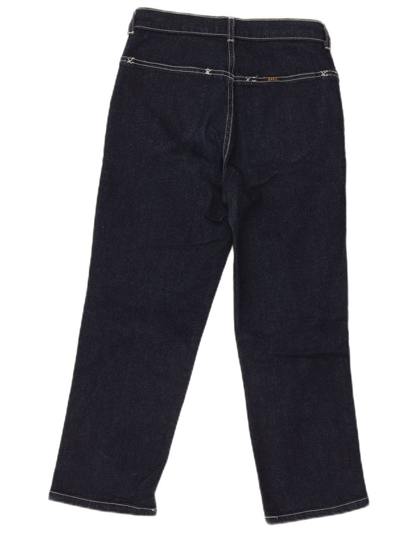 Lee Womens Capri Jeans W28 L23 Navy Blue Cotton