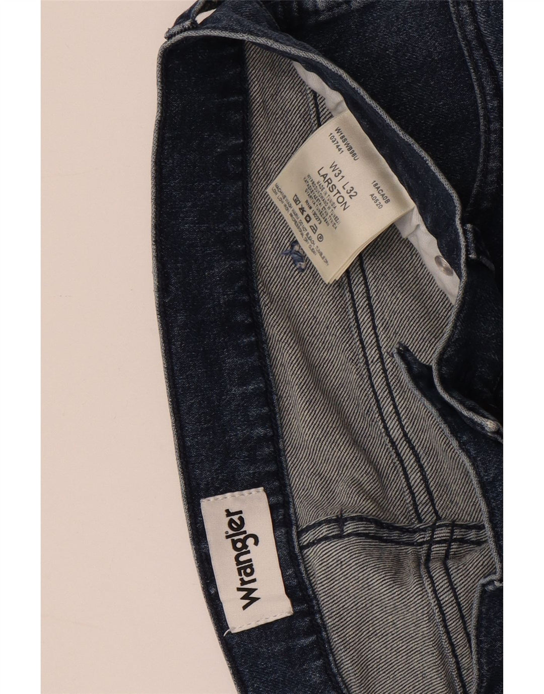 Ανδρικό τζιν Wrangler Larston Slim W31 L32 Μπλε βαμβακερό