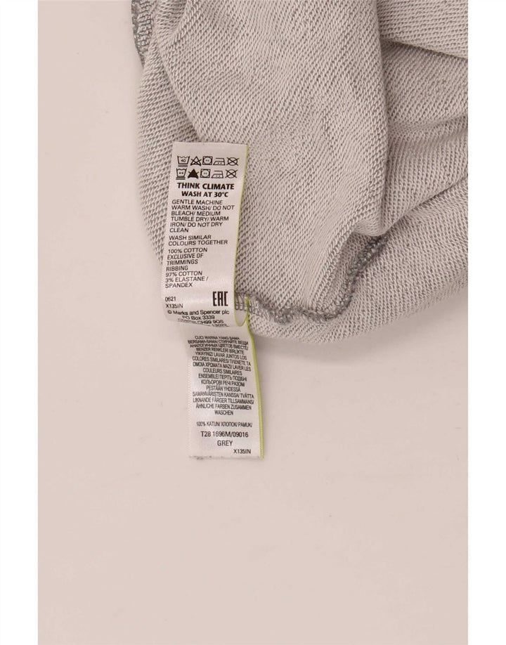 Ανδρική αθλητική φόρμα Marks & Spencer Παντελόνι μεγάλο γκρι βαμβακερό