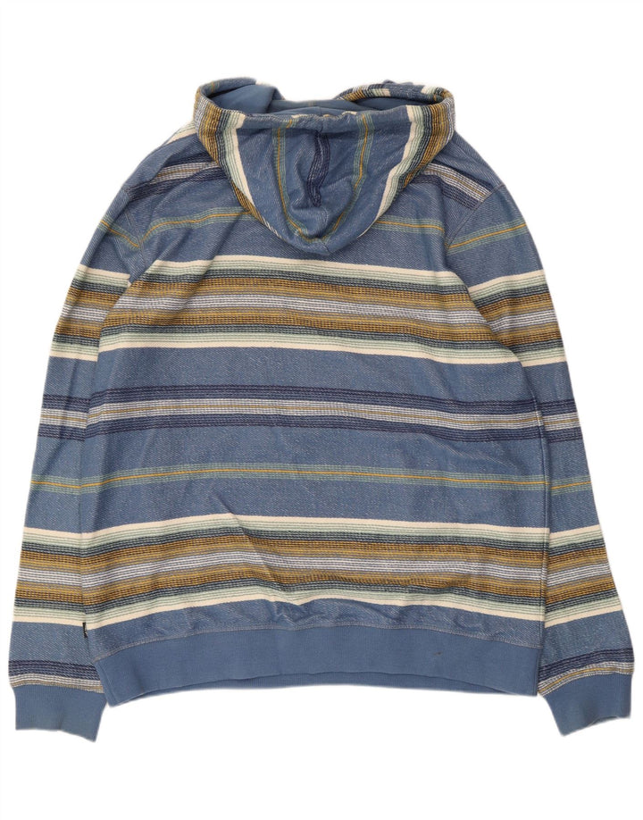 Fat Face Ανδρικό Hoodie Jumper XL Μπλε ριγέ βαμβακερό