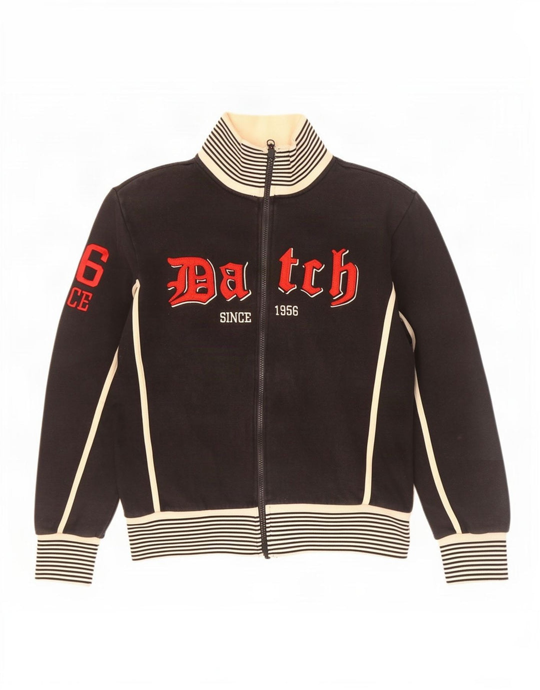 Ανδρική φόρμα γραφικής φόρμας Datch Top Jacket μεσαίο μαύρο χρώμα, βαμβακερό