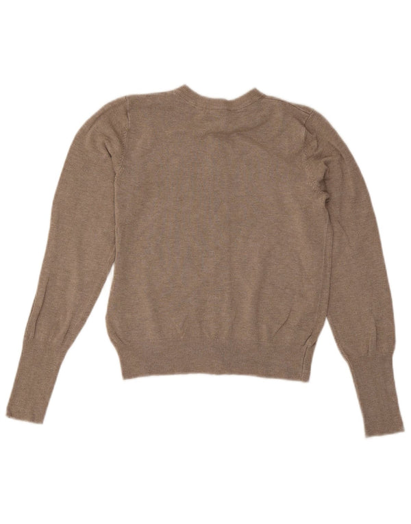 Marks & Spencer Γυναικείο πουλόβερ Crop Cardigan UK 6 XS Γκρι βισκόζη