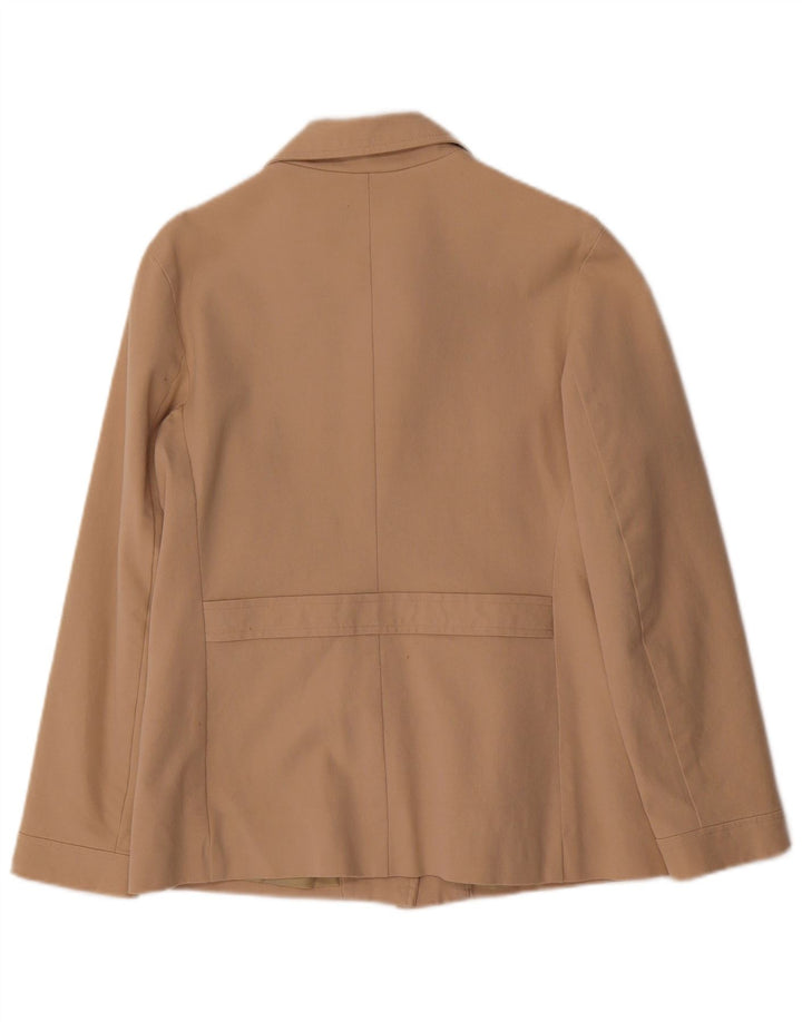 Gap Γυναικείο Μπουφάν Blazer UK 8 Μικρό Μπεζ Βαμβακερό