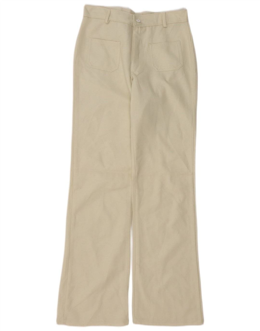 Vintage Γυναικείο Bootcut Casual Παντελόνι W30 L34 Off White