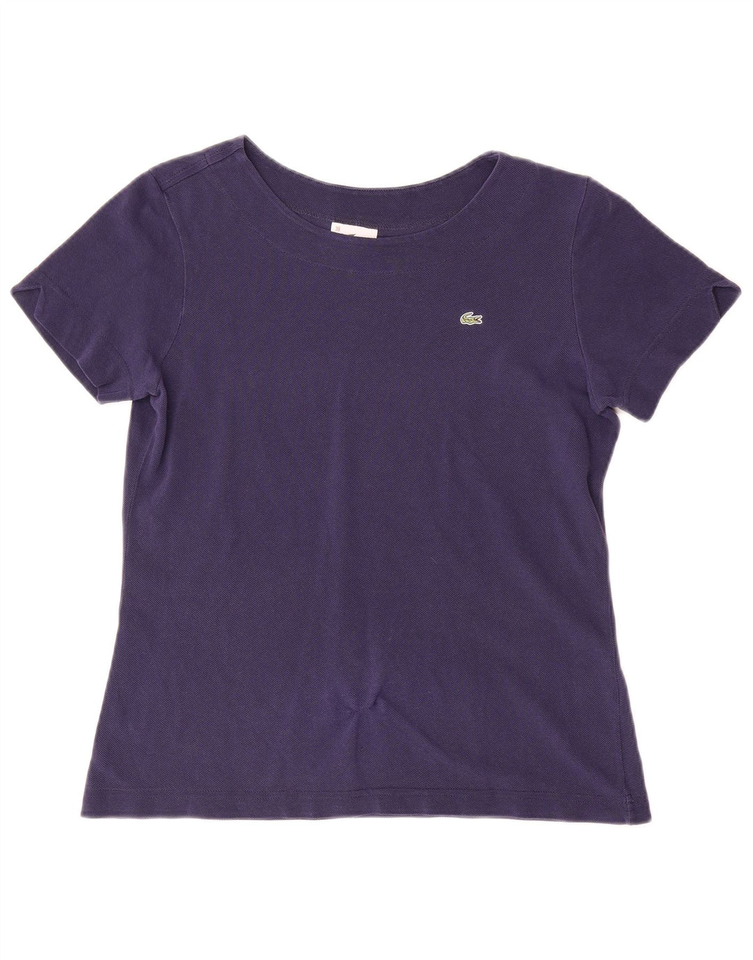 Γυναικείο T-Shirt LACOSTE Top Size 38 Medium Navy Blue βαμβακερό