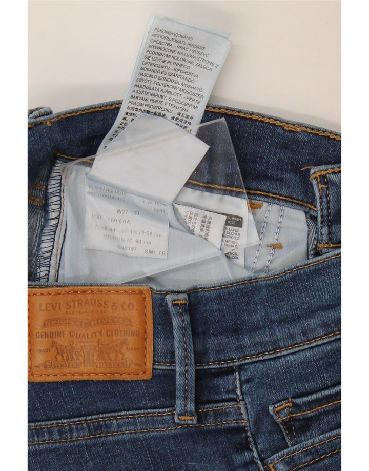 LEVI'S Γυναικείο 710 Super Skinny Jeans W27 L30 Μπλε Βαμβακερό