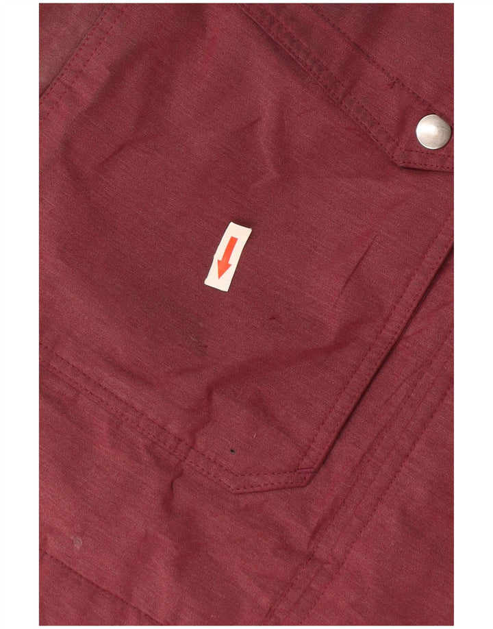 MC Kinley γυναικείο μπουφάν με κουκούλα αντιανεμικό UK 18 XL πολυεστέρας μπορντό