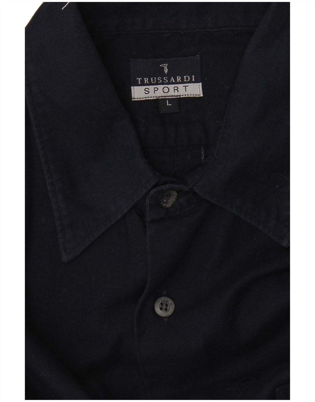 Ανδρικό πουκάμισο Trussardi μεγάλο μπλε ναυτικό
