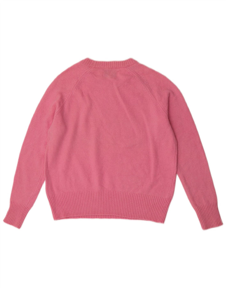 Superdry Γυναικείο πουλόβερ με λαιμόκοψη UK 14 Medium Pink