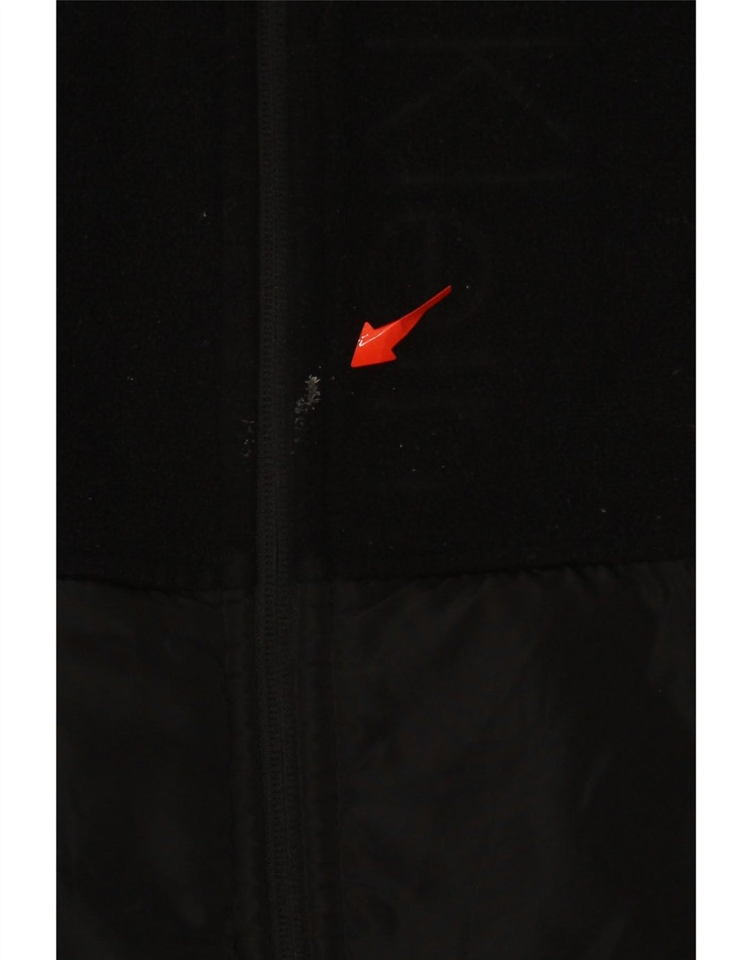 CALVIN KLEIN Womens Graphic Fleece Jacket UK 14 Medium Black Polyester