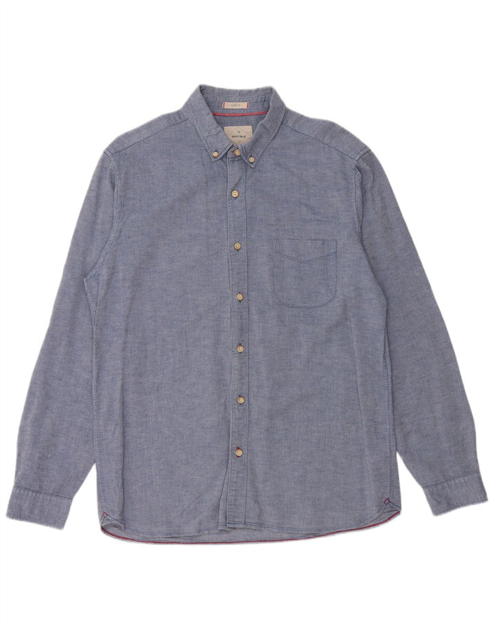 WHITE STUFF Ανδρικό πουκάμισο Classic Fit Μεσαίο μπλε βαμβακερό